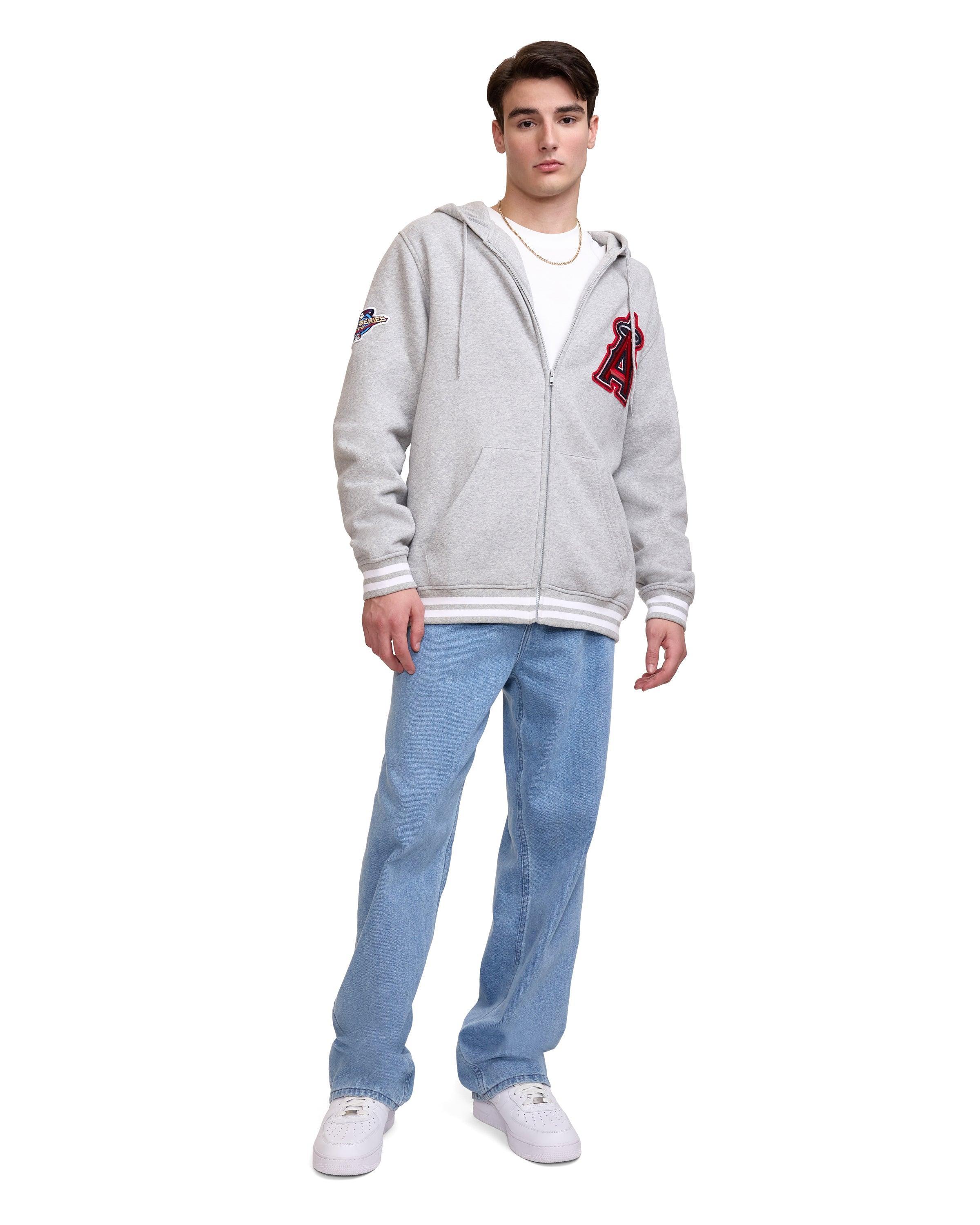 Chicago Cubs Gray Logo Select Full-Zip Hoodie Male Product Image