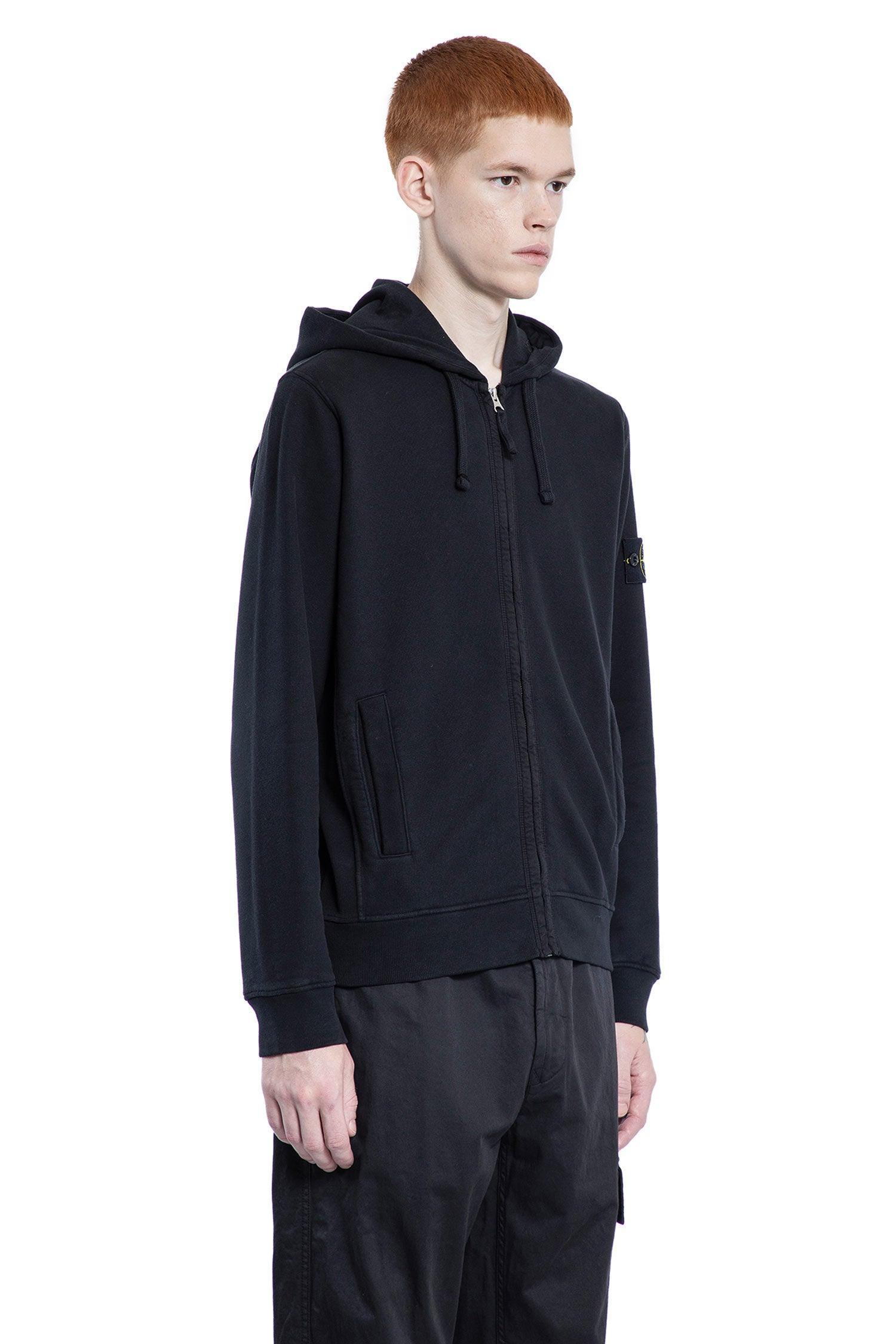 STONE ISLAND Man Black Sweatshirts Product Image