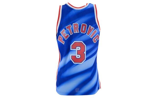 Mitchell & Ness Mens New Jersey Nets Hardwood Classic Swingman Jersey - Drazen Petrovic - Blue Product Image