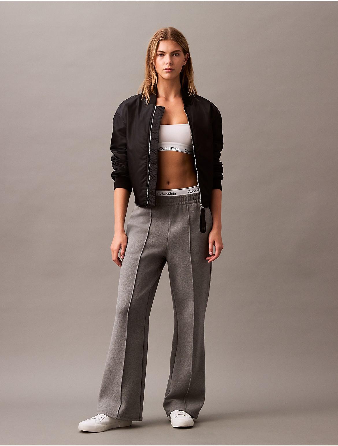 Calvin Klein Womens Spacer Sweatpants - Grey - L Product Image