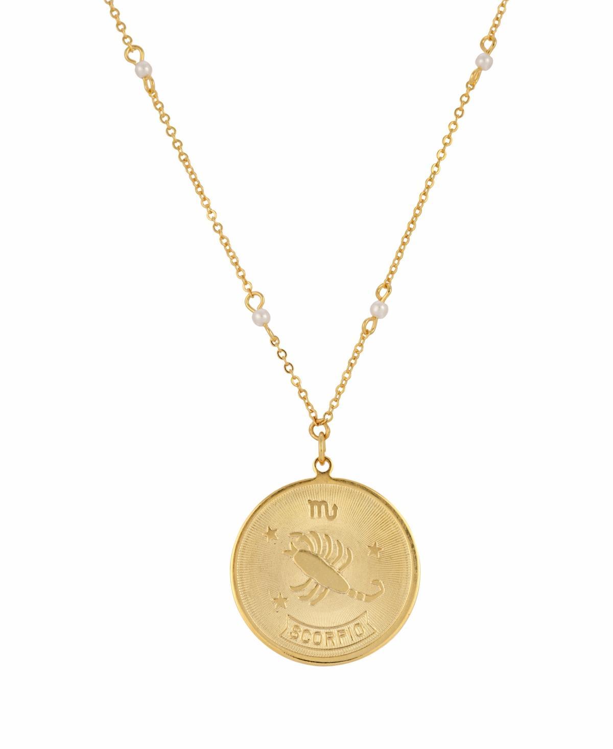 1928 Gold-tone Sagittarius Pendant Necklace, Womens, May Product Image