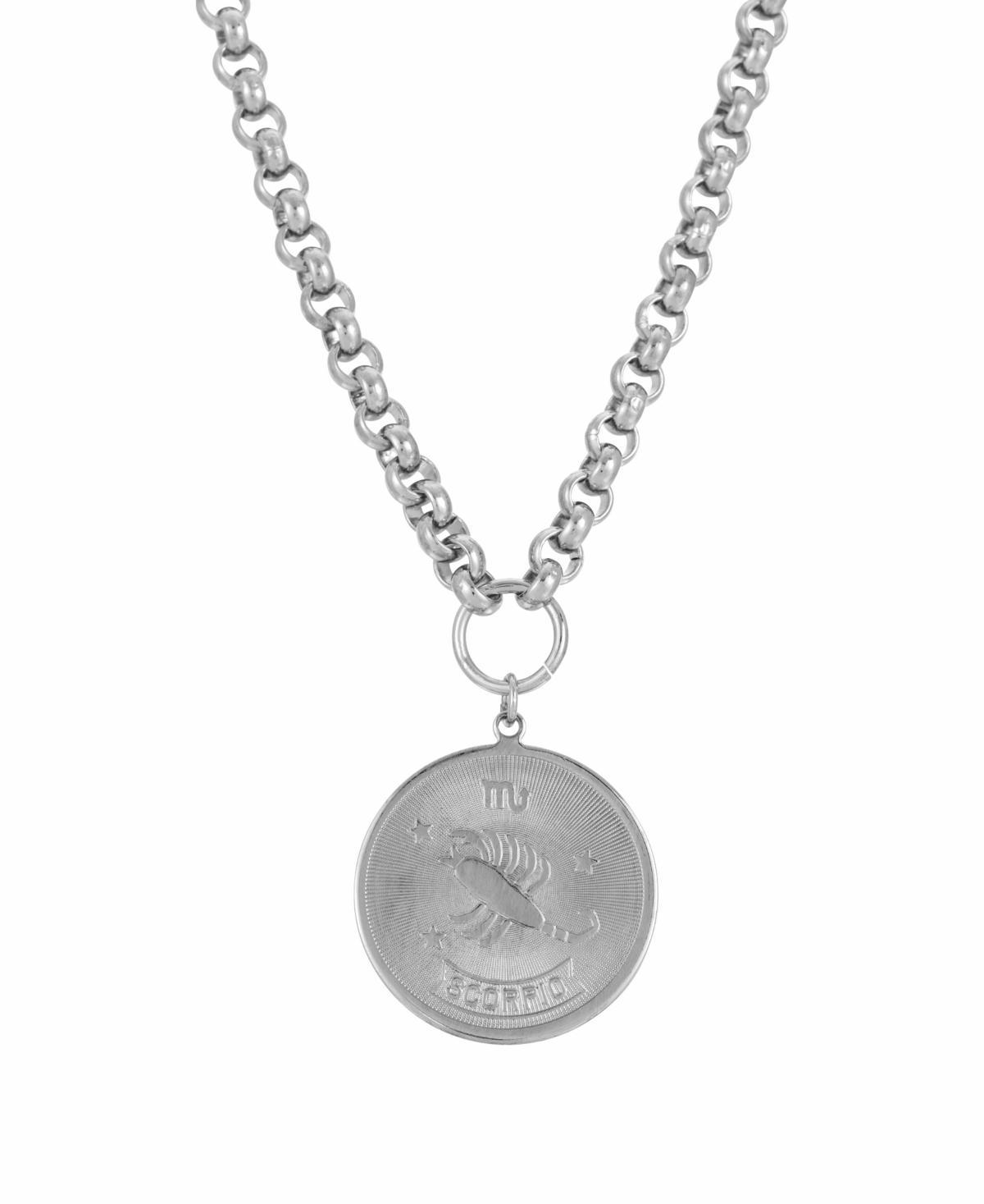 1928 Round Sagitarius Pendant Necklace, Womens, October Product Image