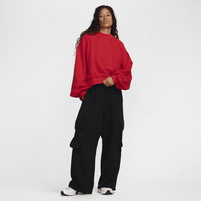 Womens Nike Sportswear Collection Oversized Crew-Neck French Terry Sweatshirt Product Image