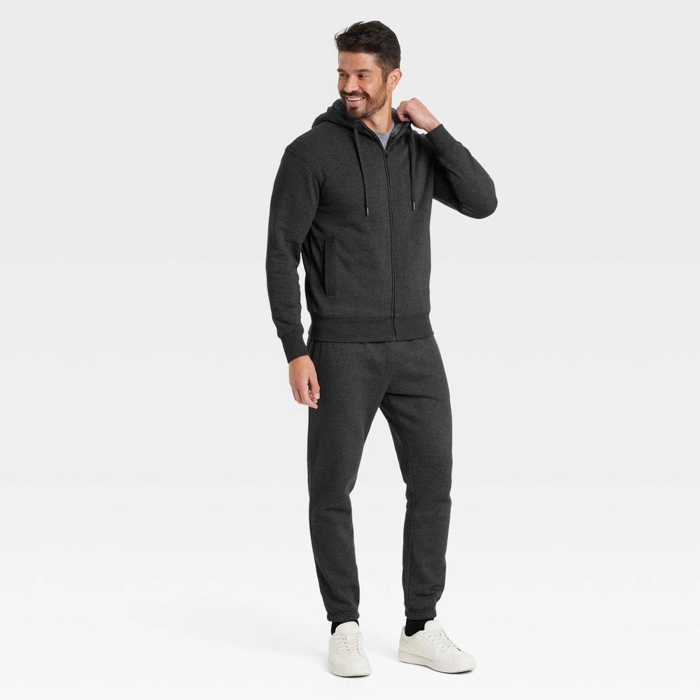 Mens High Pile Lined Zip-Up Hoodie - Goodfellow & Co Black XL Product Image