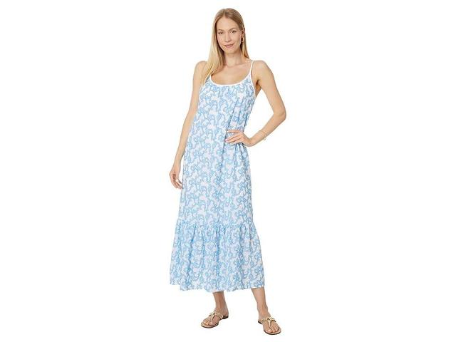 Lilly Pulitzer Amerie Embroidered Cotton (Lunar Flamingle Embroidered Cotton) Women's Dress Product Image