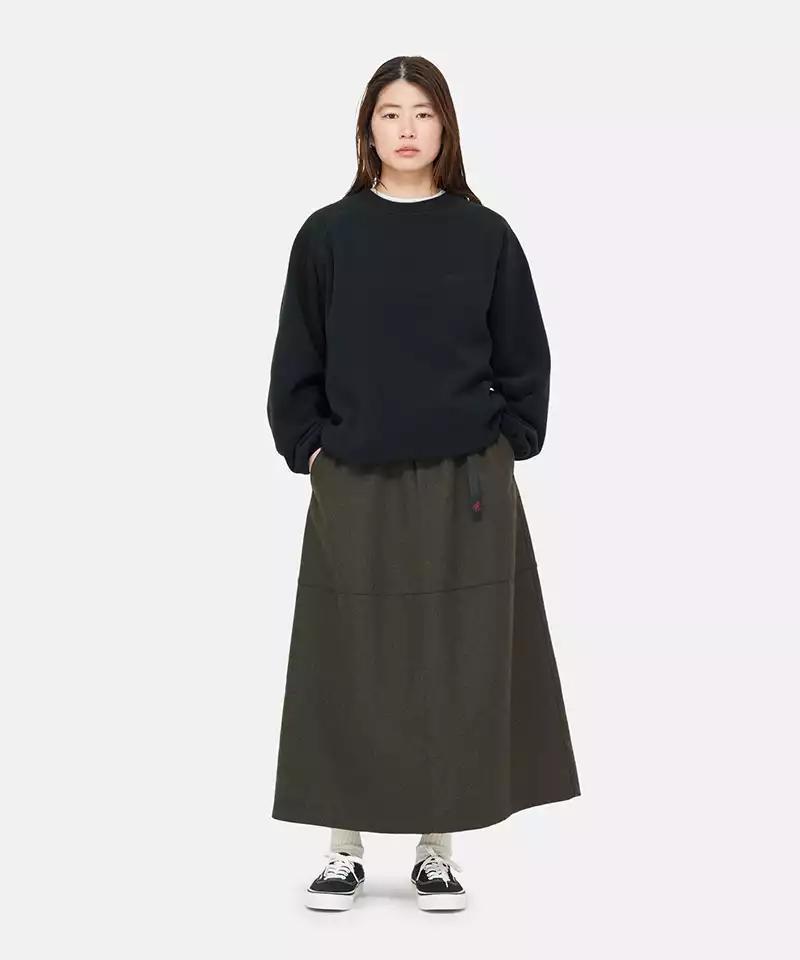 Wool Paneled Skirt Female Product Image