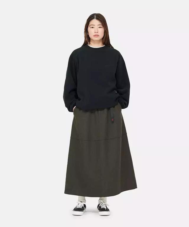 Wool Paneled Skirt Product Image