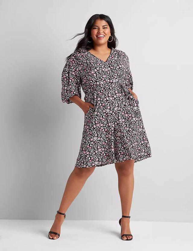 Crossover Floral Romper Product Image