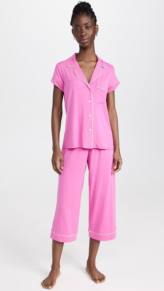 Eberjey Gisele Short Sleeve Crop PJ Set | Shopbop Product Image