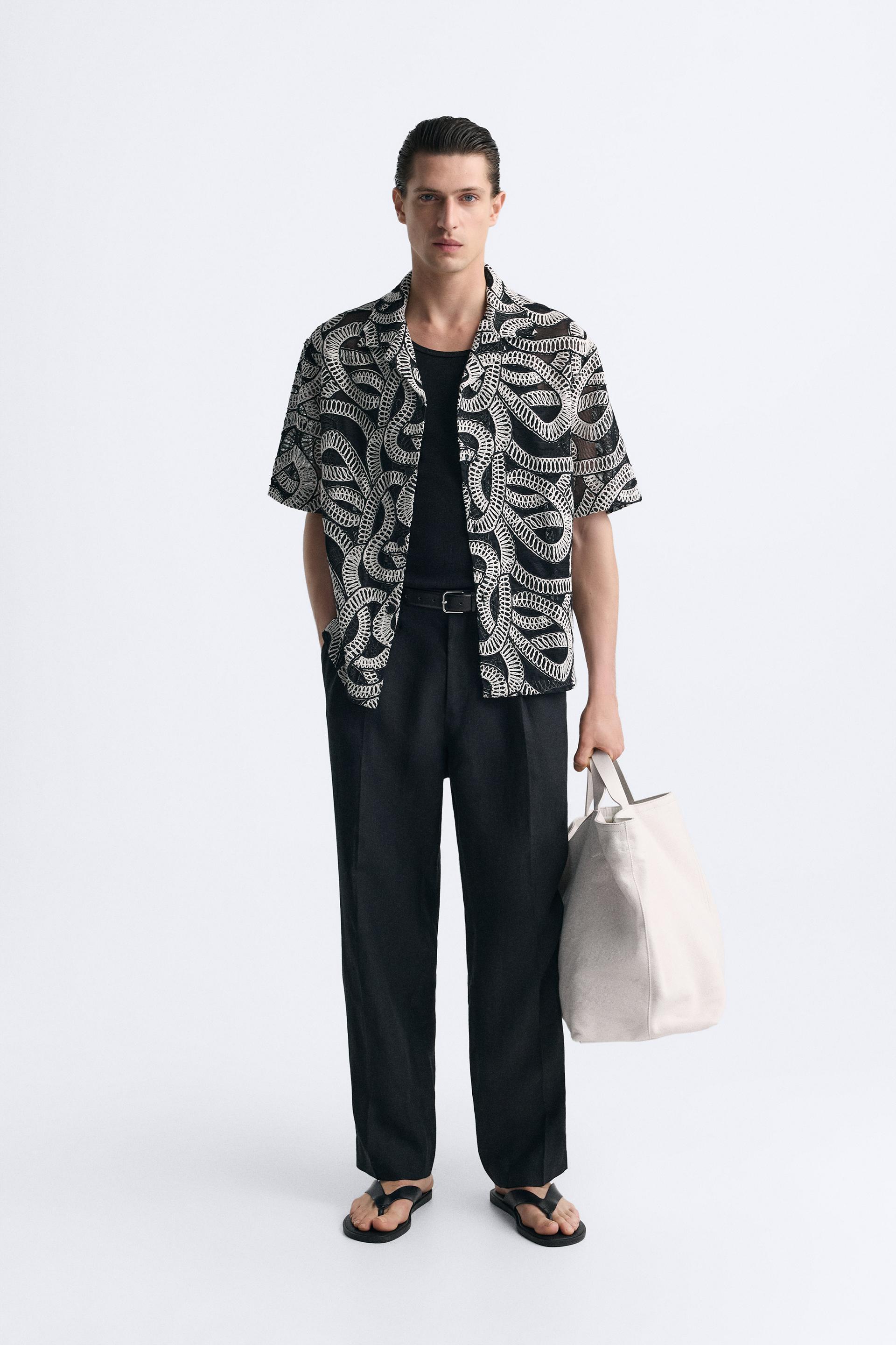 CONTRAST JACQUARD SHIRT Product Image