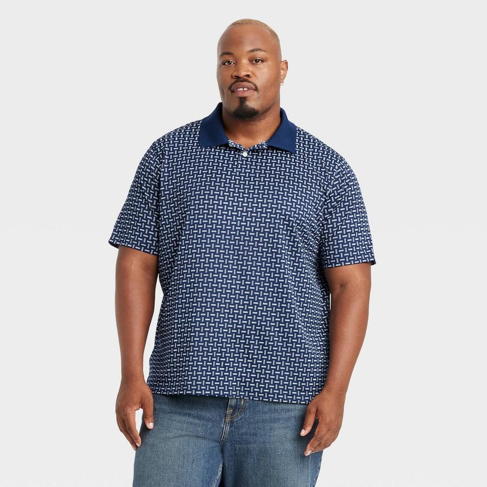 Mens Big & Tall Short Sleeve Performance Polo Shirt - Goodfellow & Co Navy Blue XXLT Product Image