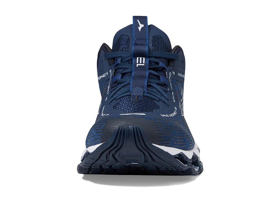 Mizuno Wave Prophecy 13 (Navy Peony/White) Men's Shoes Product Image