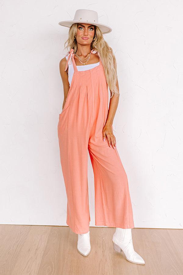 Sunny Days Ahead Jumpsuit in Coral Product Image