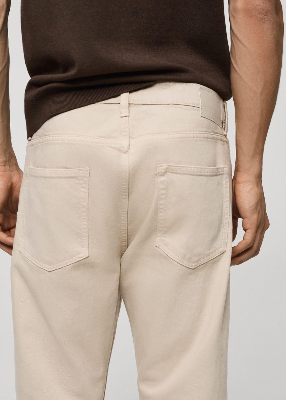 MANGO MAN - Ben cotton tappered-fit jeans beigeMen Product Image