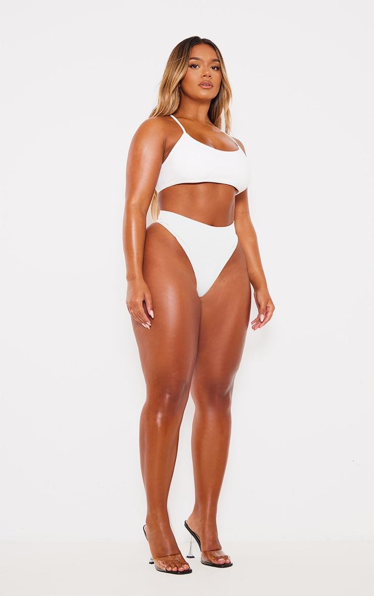 Shape White Sculpted Strappy Crop Top Product Image