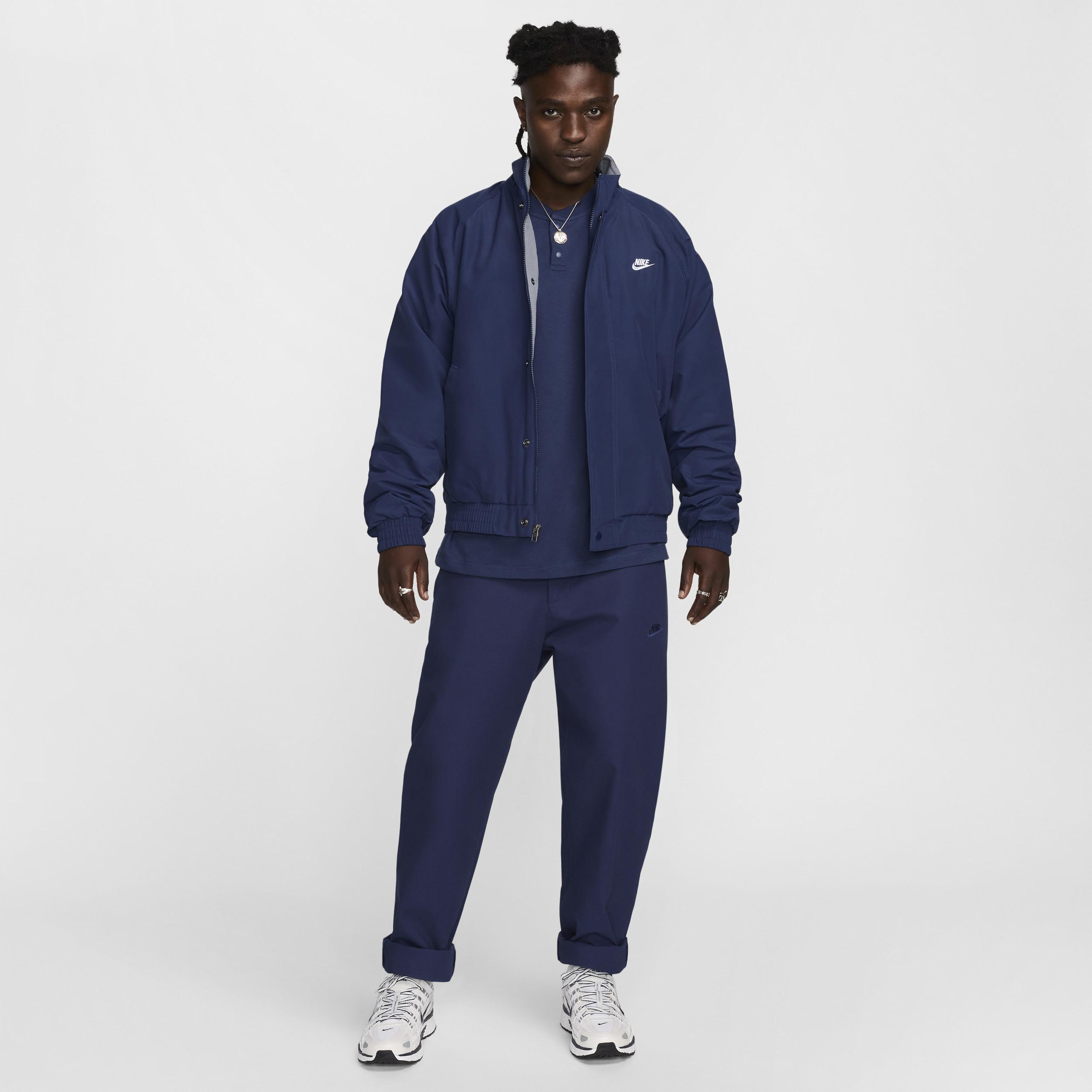 Nike Mens Nike Club Futura Jacket - Mens Midnight Navy/White Product Image