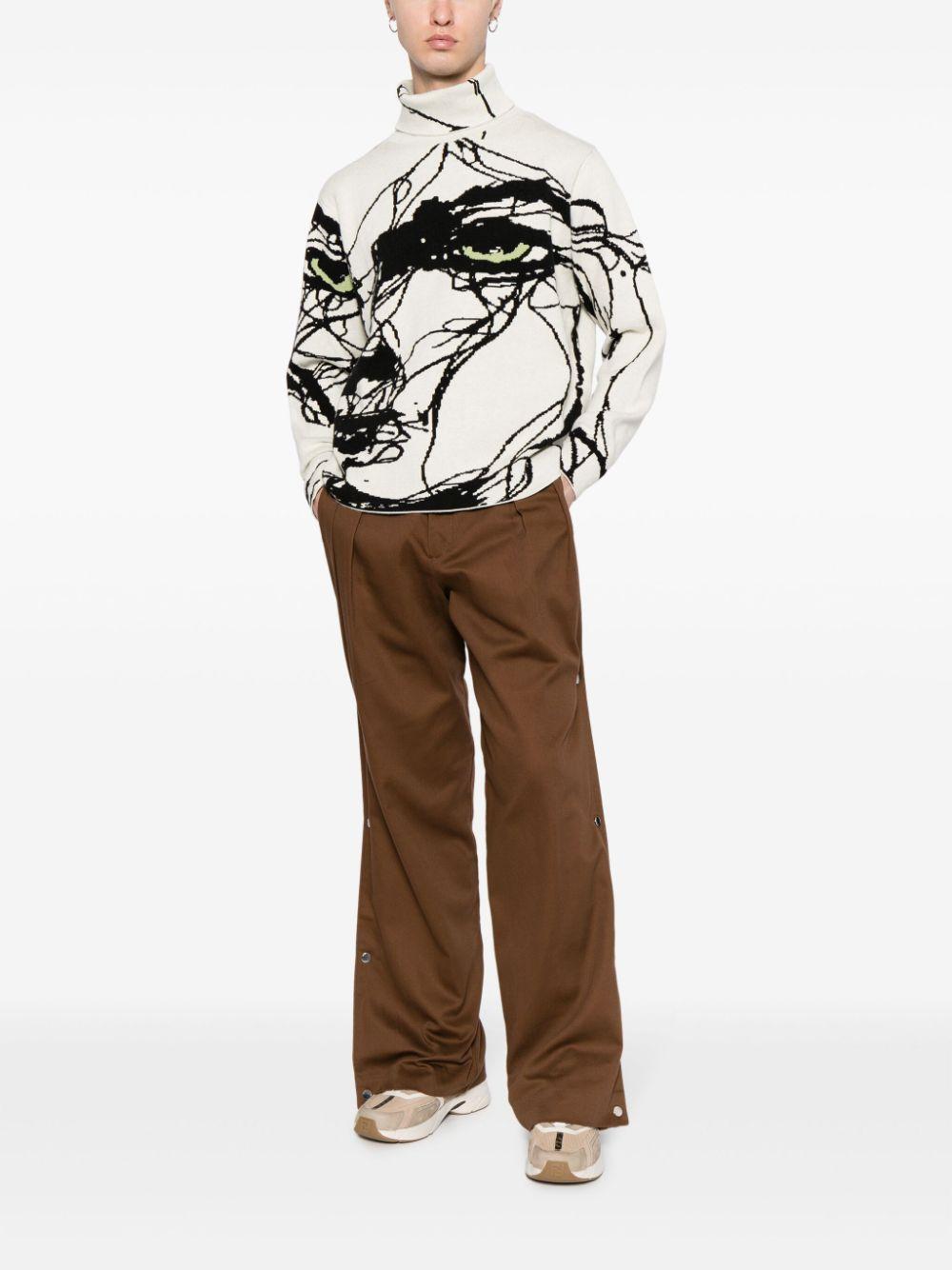 Straight-leg Chino Trousers In Brown product image