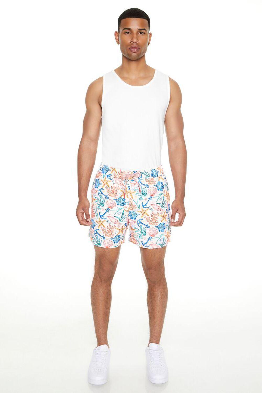 Ocean Life Print Swim Trunks | Forever 21 Product Image