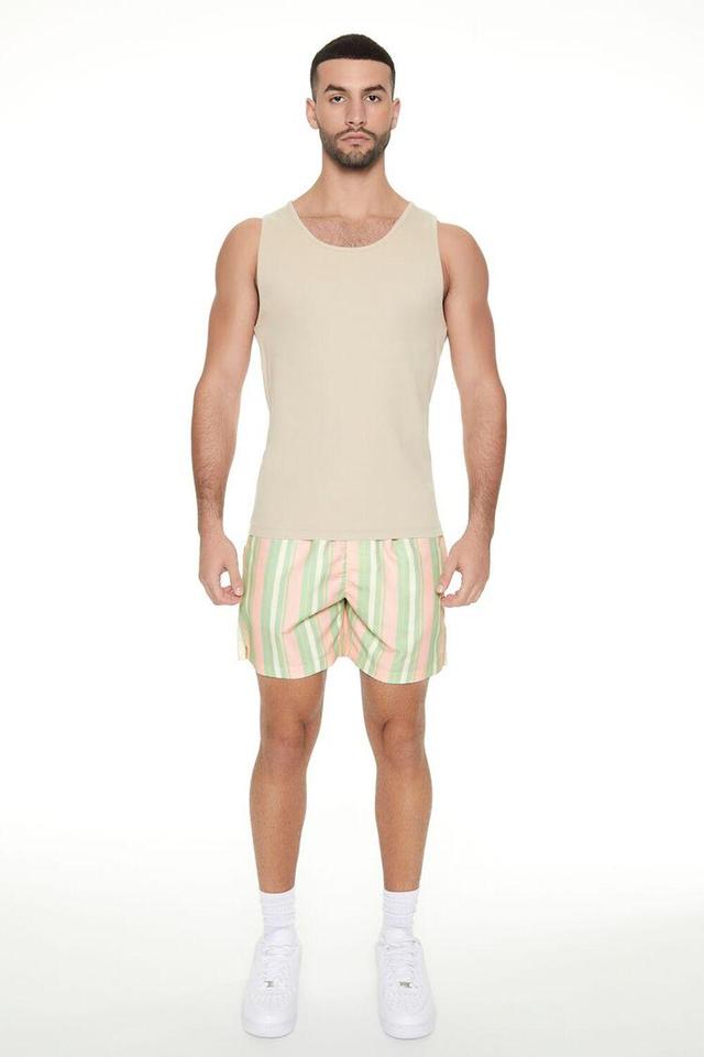 Striped Drawstring Swim Trunks | Forever 21 Product Image