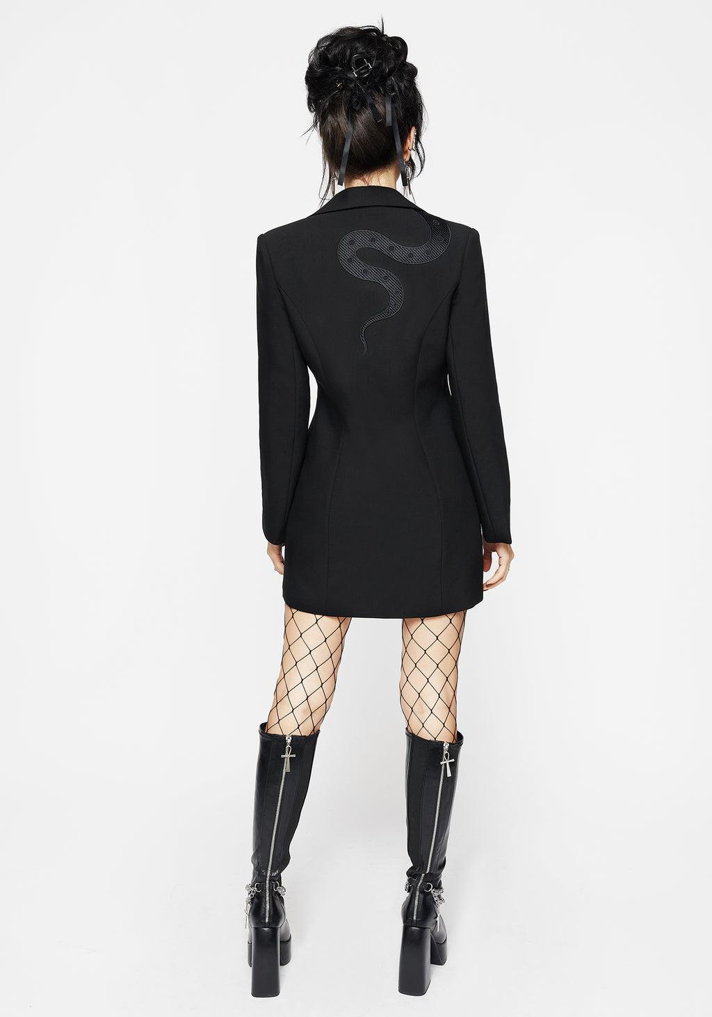 Slither Embroidered Blazer Dress Product Image