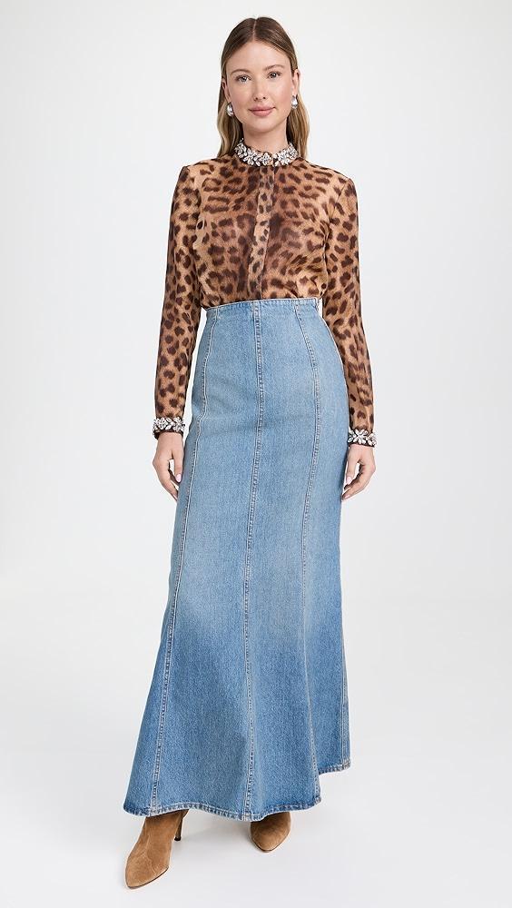 HAIKURE Shaquille Oil Blue Skirt | Shopbop Product Image