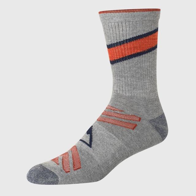 Hanes Premium Mens Diagonal Rugby Striped City Streets Explorer Crew Socks 3pk Blue 6-12 Product Image