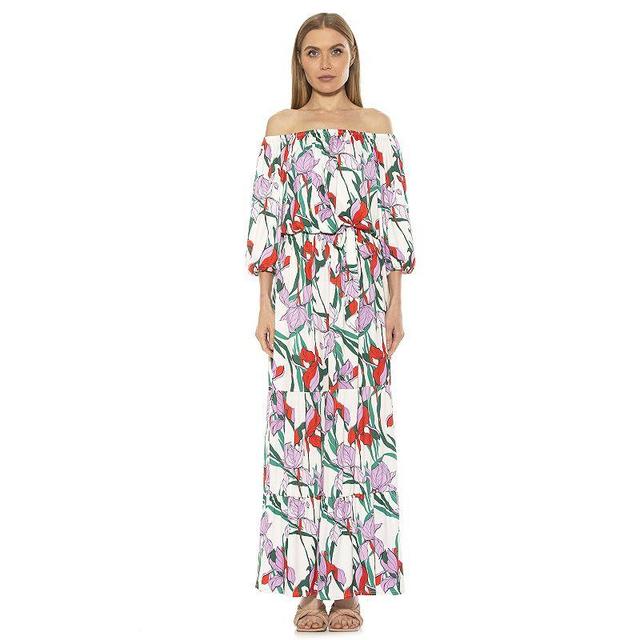 Alexia Admor Womens Harlow Printed Maxi Dress - Black Product Image