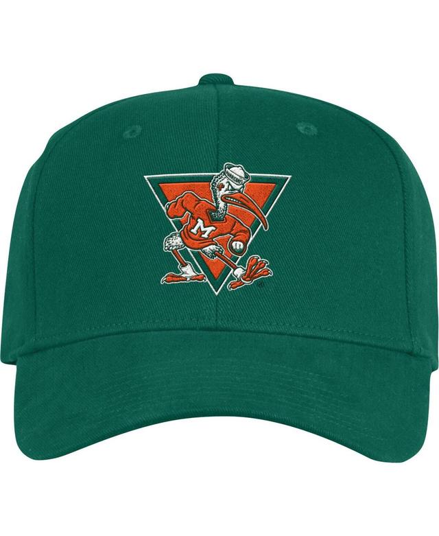 Mens adidas Miami Hurricanes Vault Slouch Flex Hat Product Image