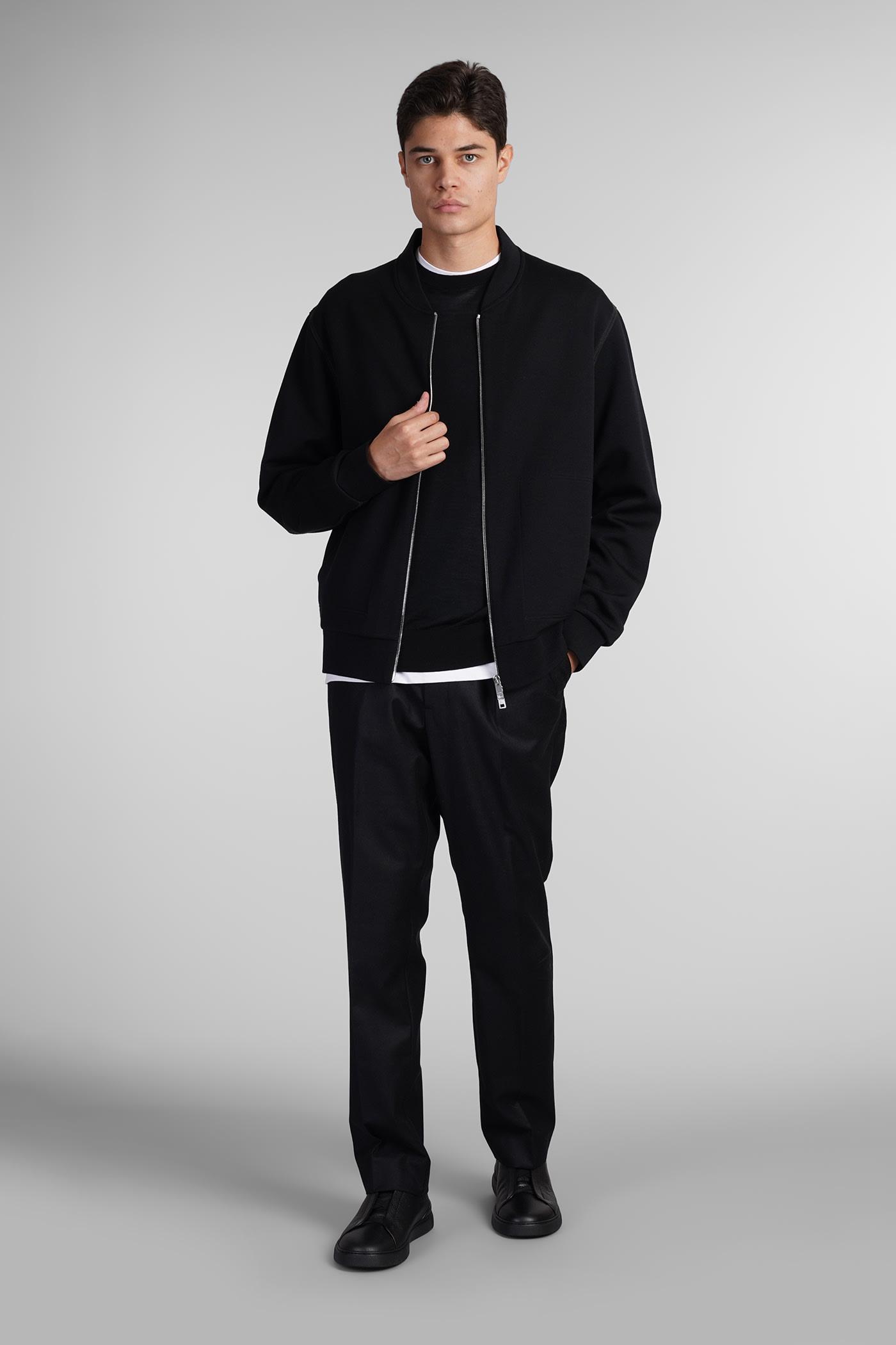 ZEGNA Sweatshirt In Black Wool In Nero Product Image