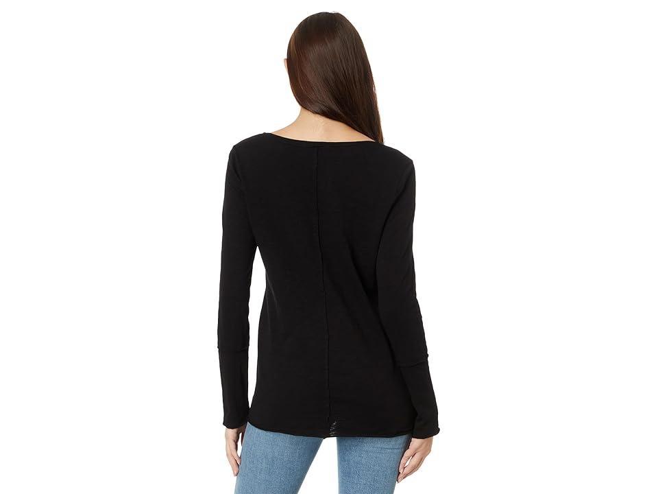 Mod-o-doc Long Sleeve Wide Neck V-Neck Tunic Women's Clothing Product Image