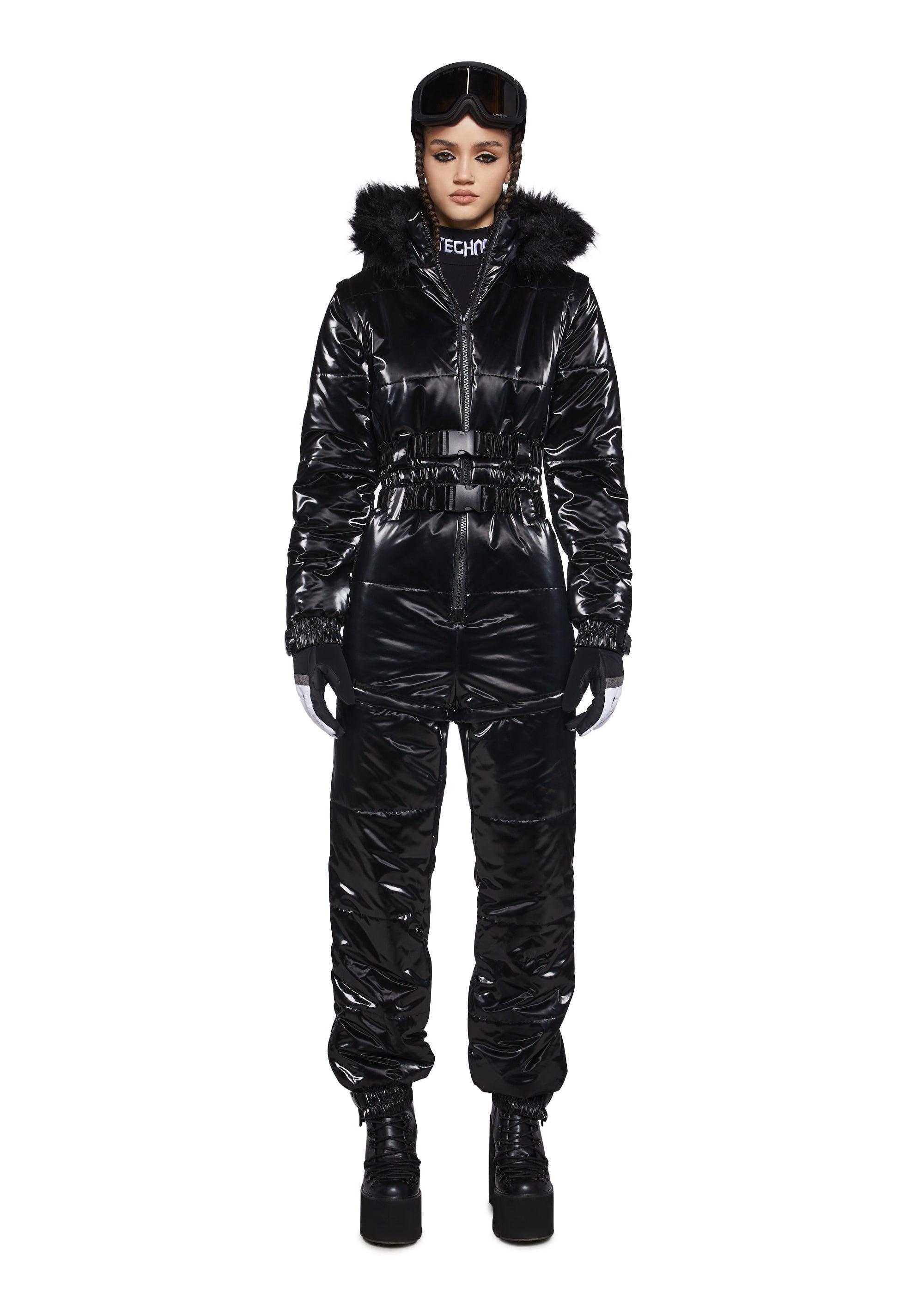 Liquid Velvet Snowsuit Skiing Snowboarding Club Exx - Black Product Image