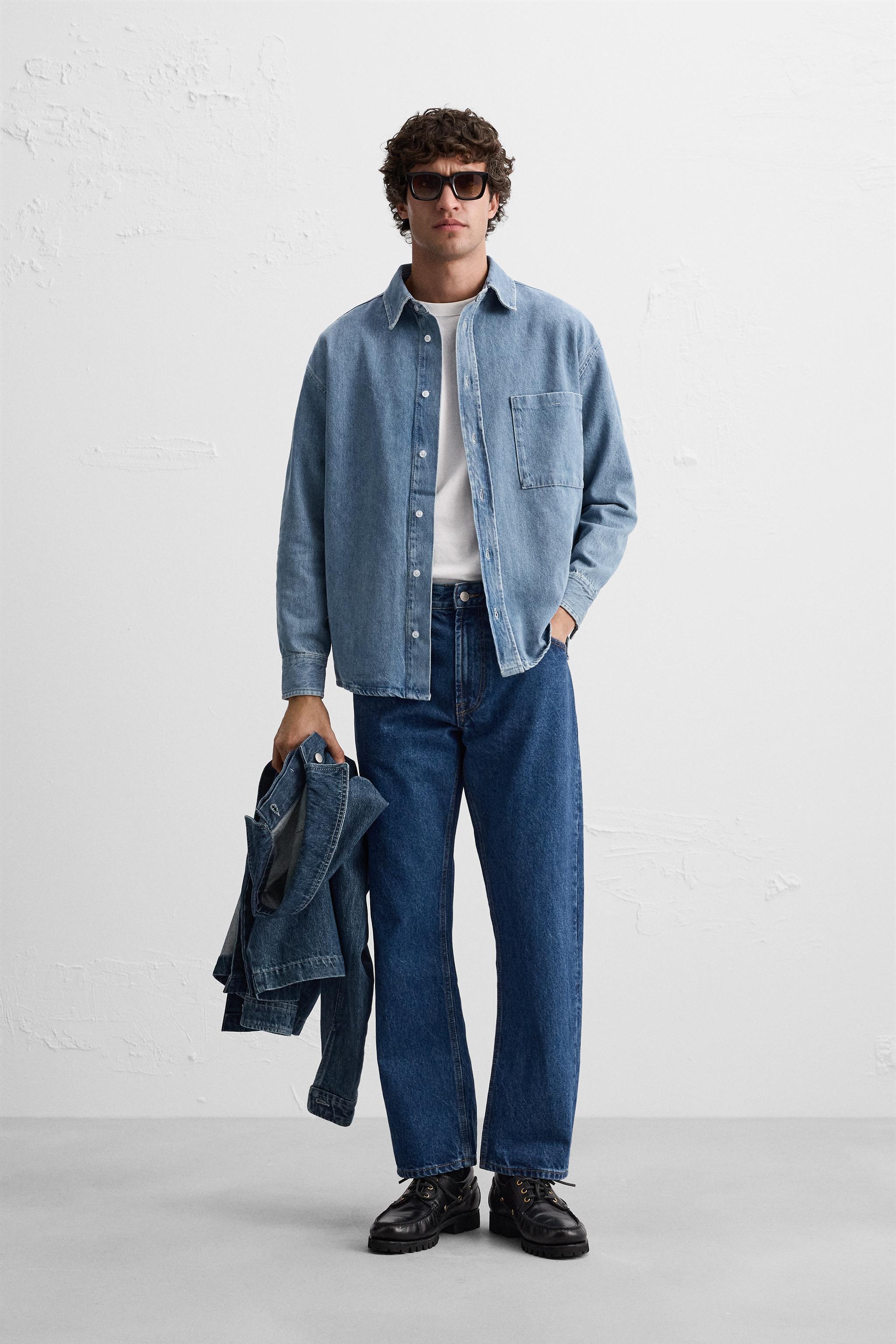 RELAXED FIT DENIM SHIRT Product Image