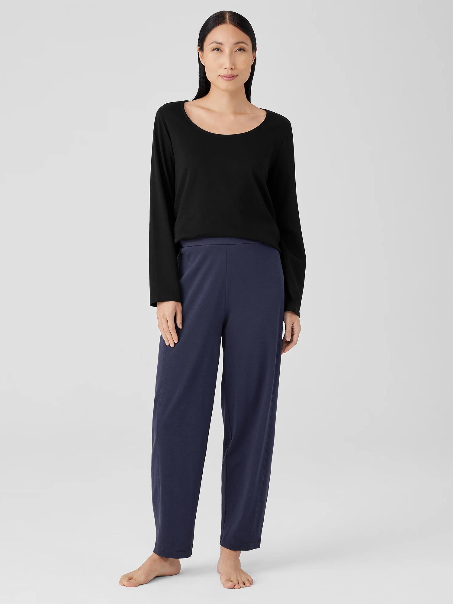 EILEEN FISHER Organic Cotton Interlock Lantern Sleep Pantfemale Product Image