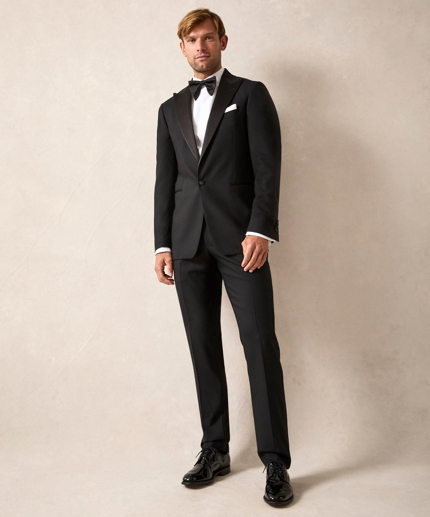 Italian Tuxedo Trouser in Black Product Image