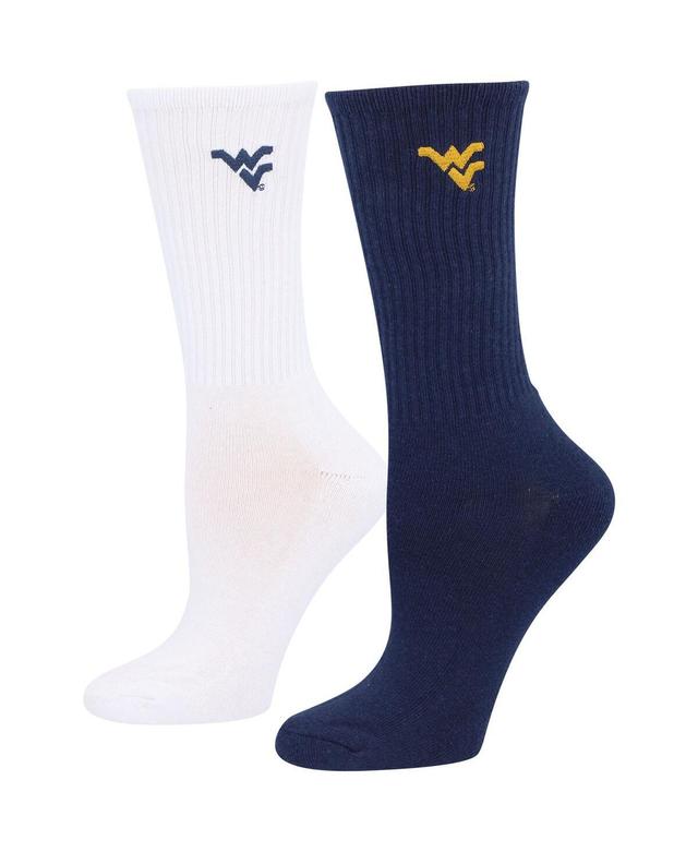 Womens ZooZatz Navy West Virginia Mountaineers 2-Pack Quarter-Length Socks - Navy Product Image