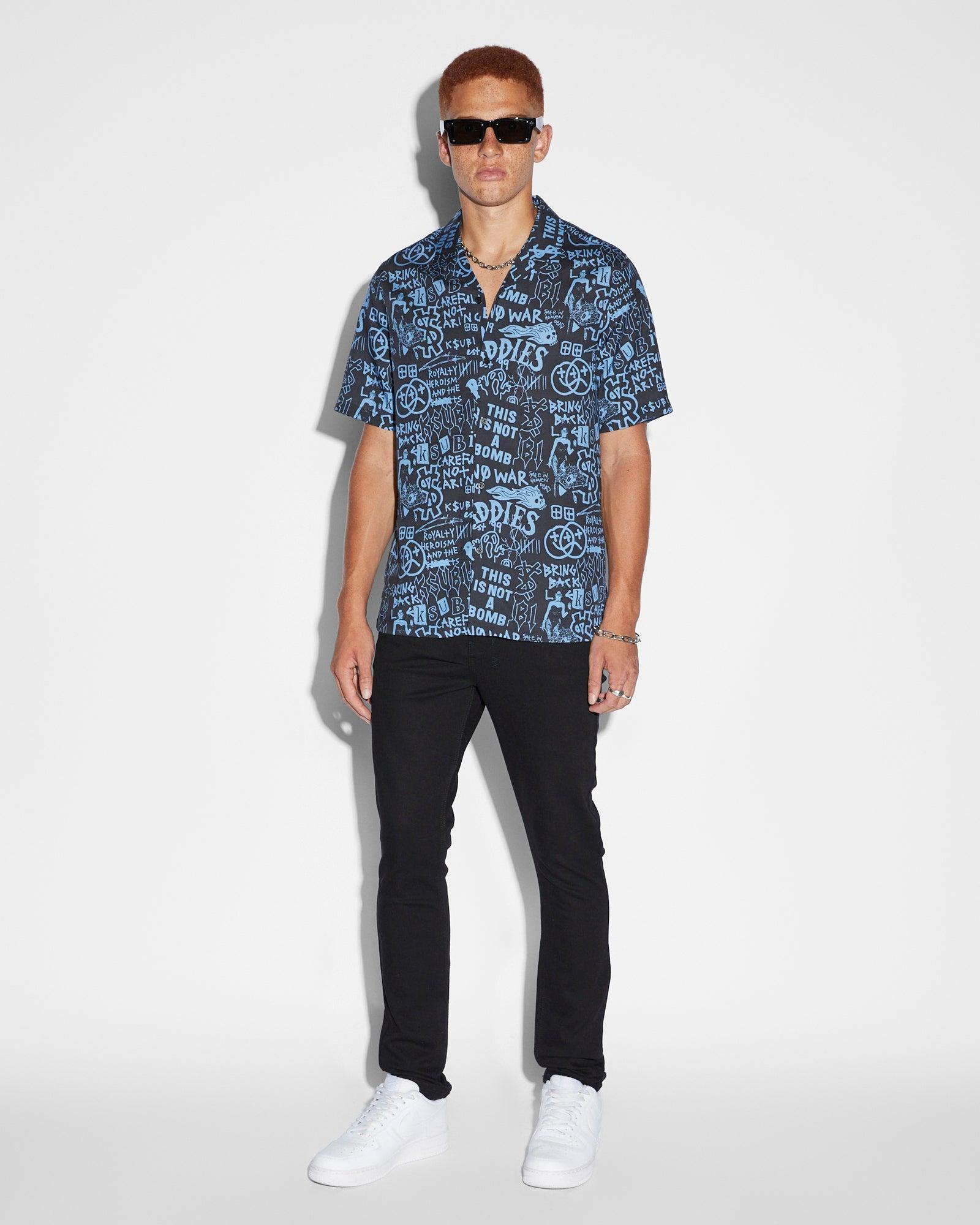 BADDIES RESORT SS SHIRT BLUE Male Product Image