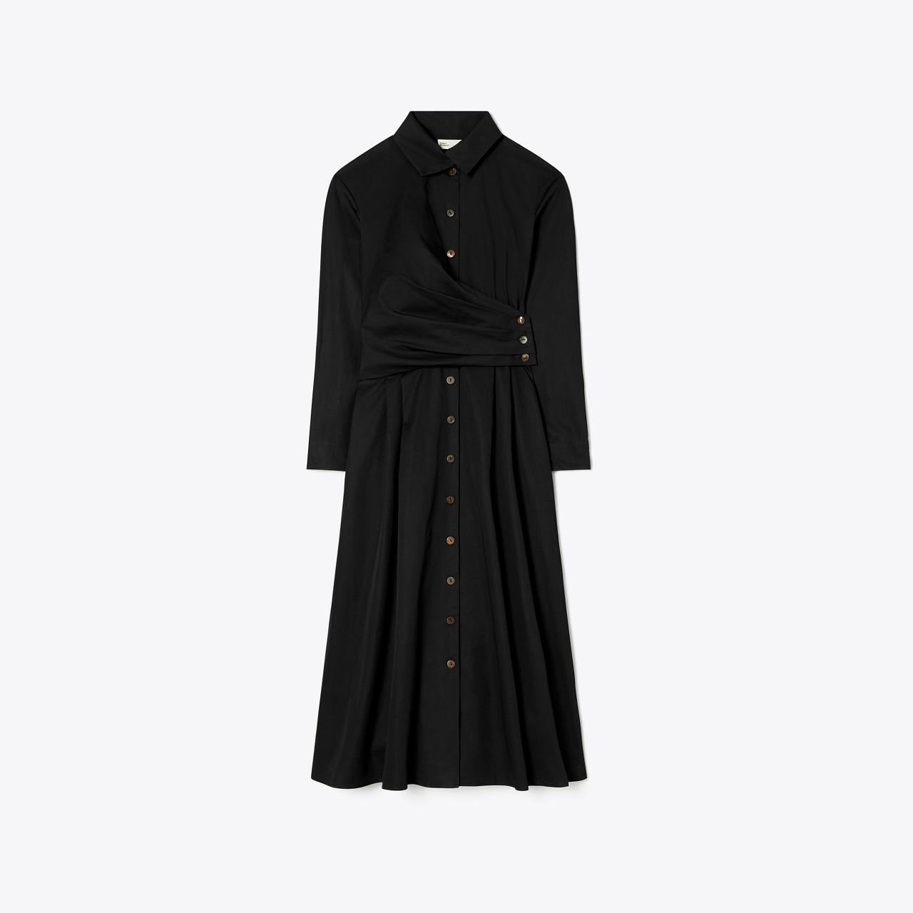 Poplin Wrap Shirtdress Product Image