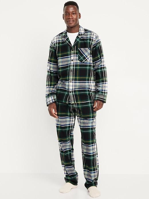 Flannel Pajama Set for Men Product Image