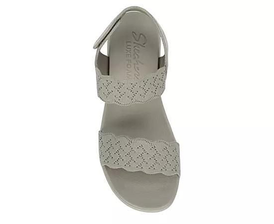 Skechers Womens Arya Scalloped Knit Sling Sandal Product Image