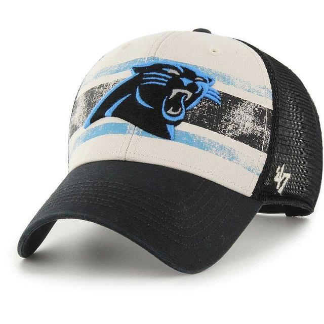 Mens 47 Brand Cream Carolina Panthers Breakout Mvp Trucker Adjustable Hat Product Image