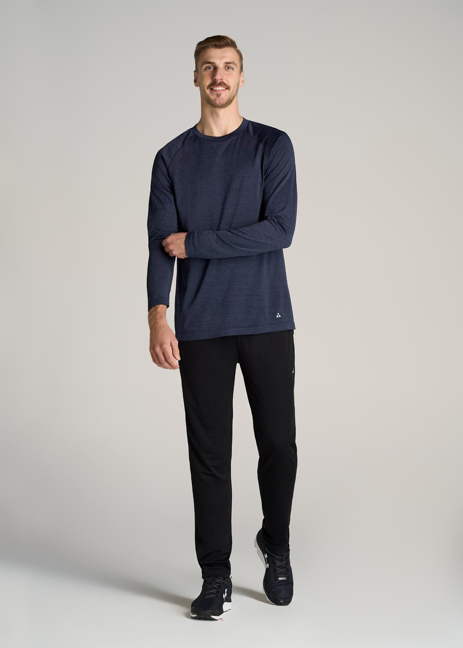 A.T. Performance MODERN-FIT Raglan Shirt for Tall Men in Blue Mix Male Product Image