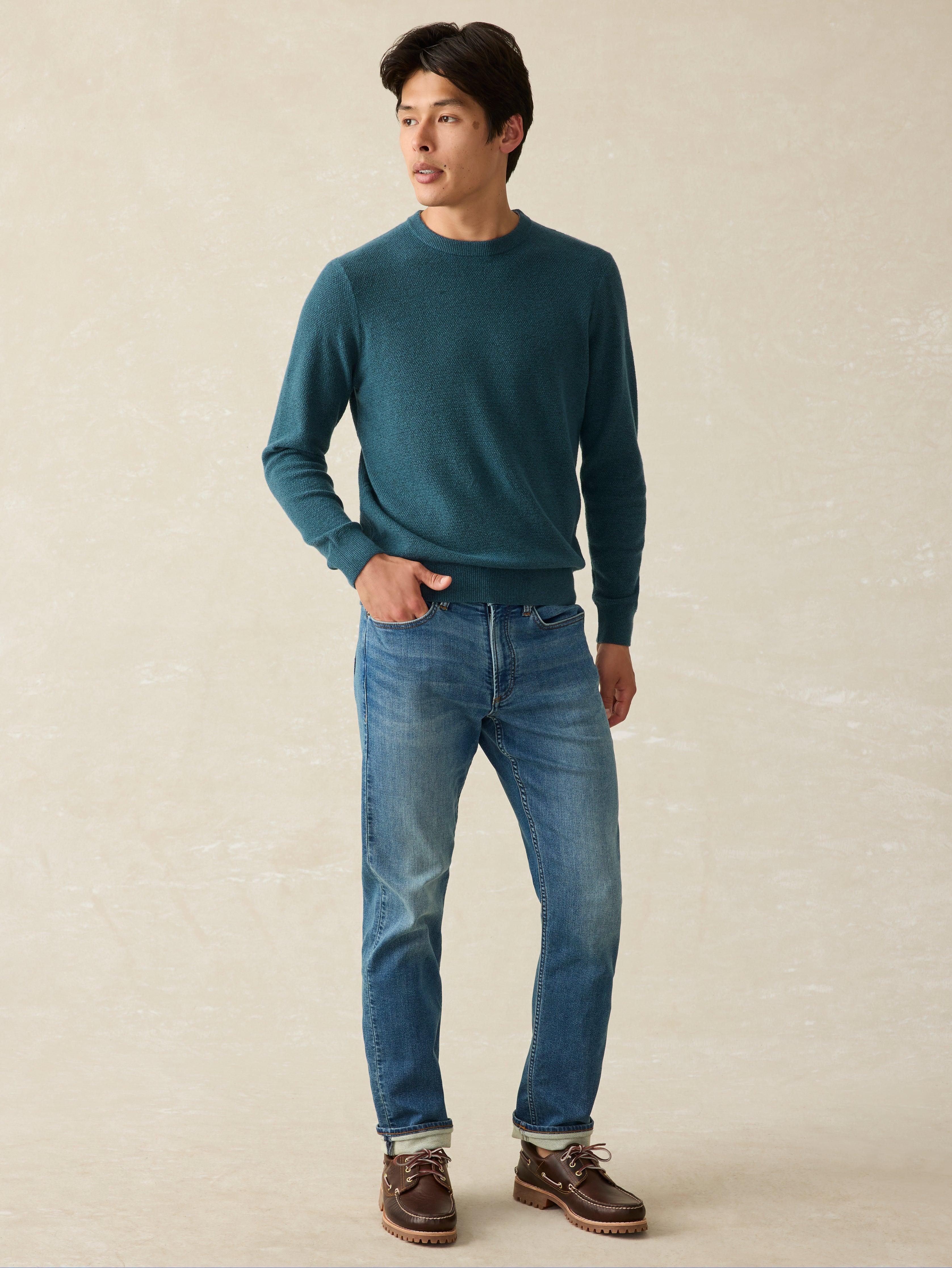 Jackson Crew Sweater - Deep Jade Heather Male Product Image