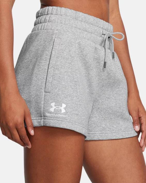 Women's UA Icon Fleece Boxer Shorts Product Image