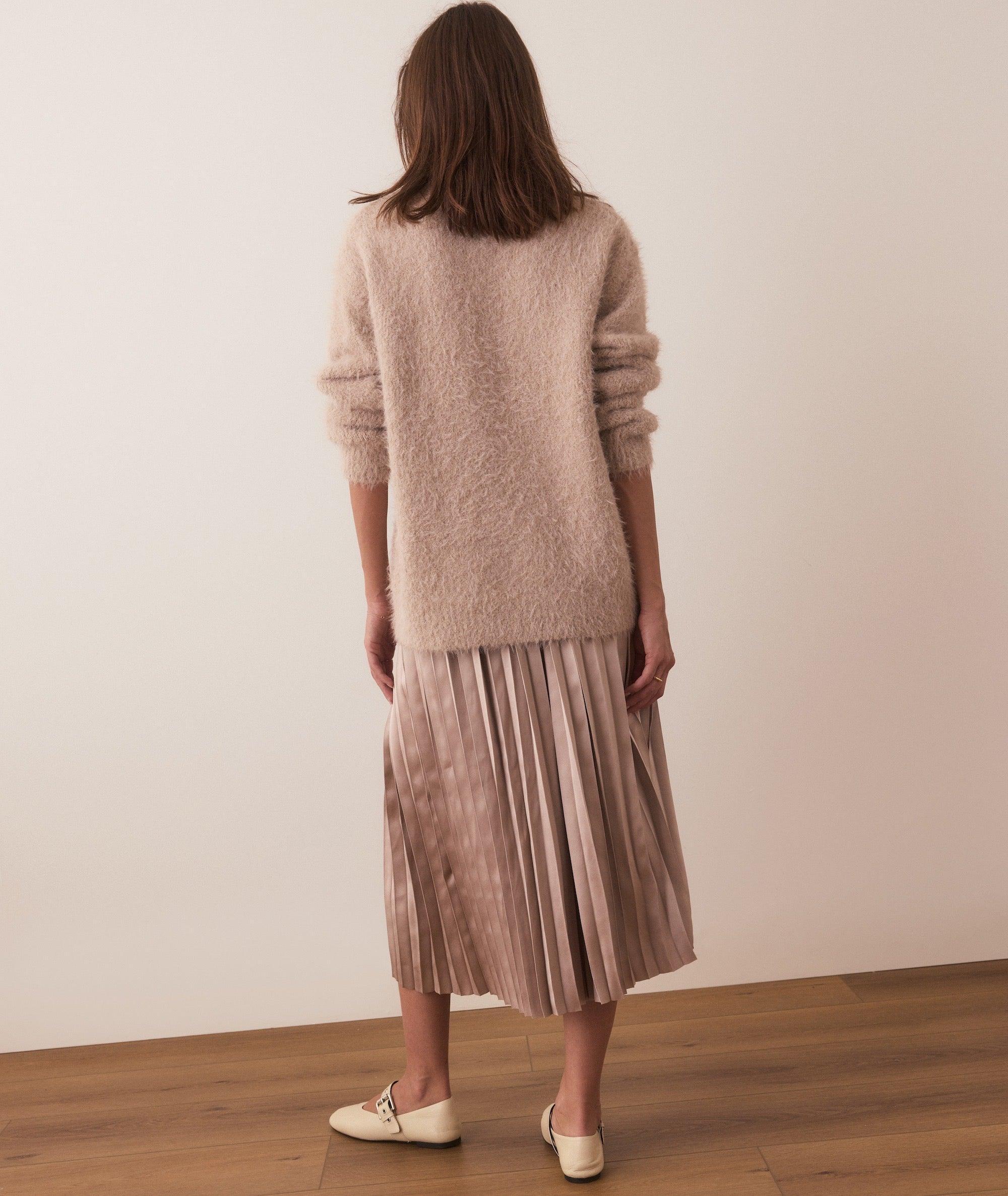 Chelsea Pleated Midi Skirt Product Image