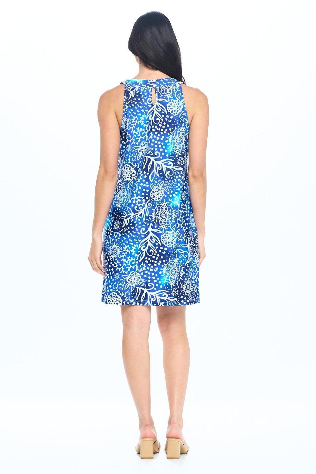 Royal Floral Yoke Dress Product Image