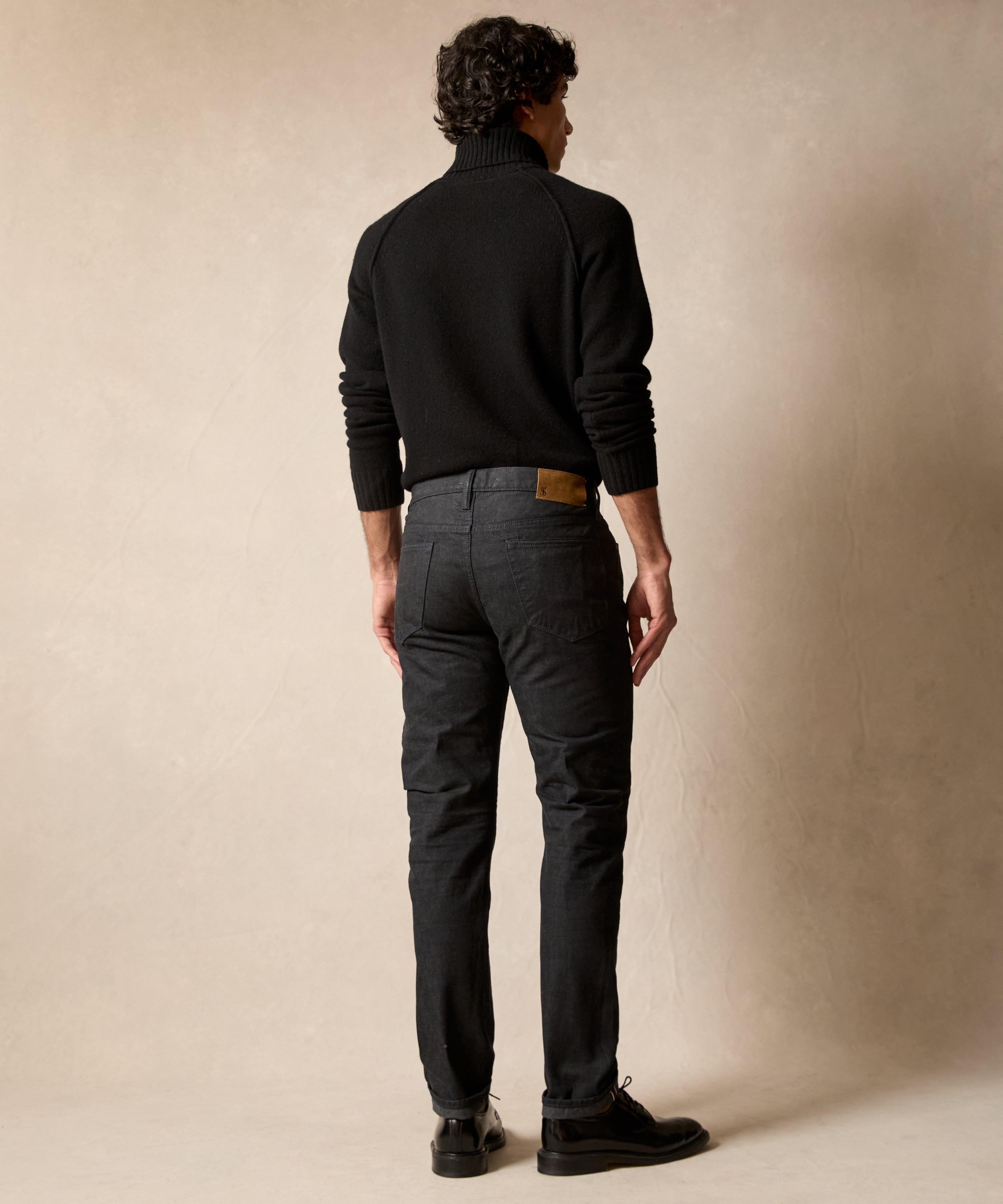 Slim Lightweight Japanese Selvedge Jean in Charcoal Product Image