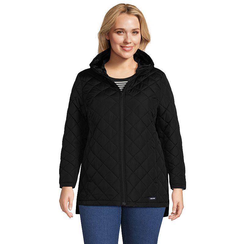 Womens Lands End Insulated Jacket Bright Red Product Image