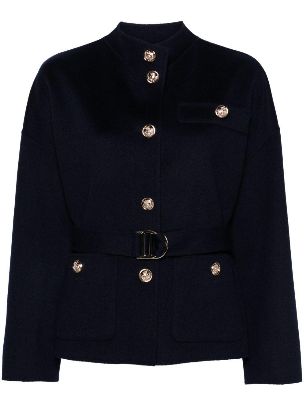 belted wool coat Product Image