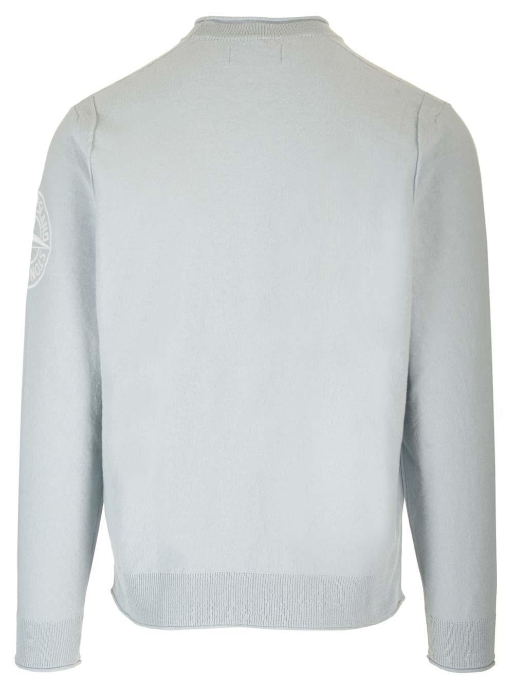 Cotton Sweater In Light Blue Product Image