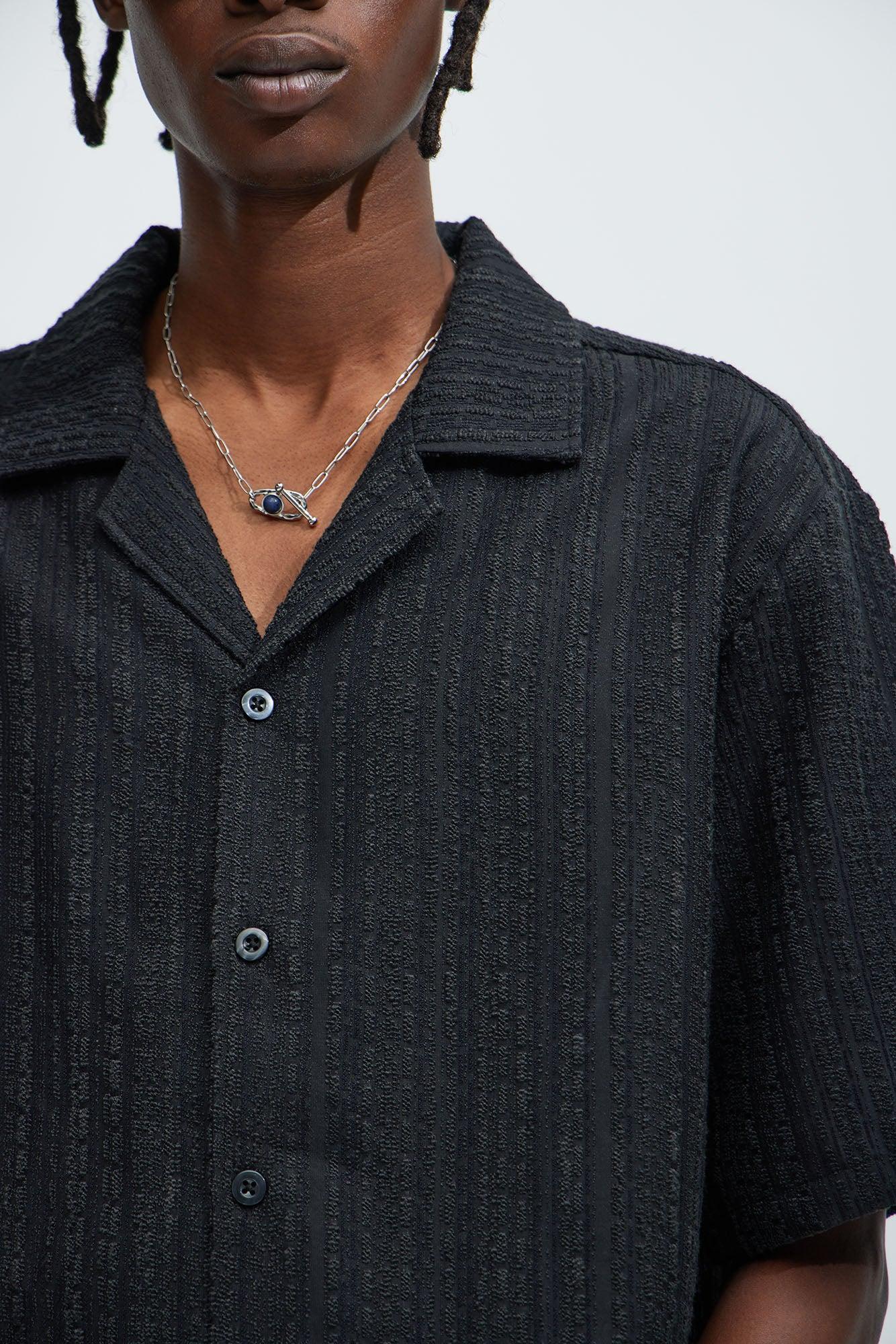 Telford Textured Shirt - Black Product Image